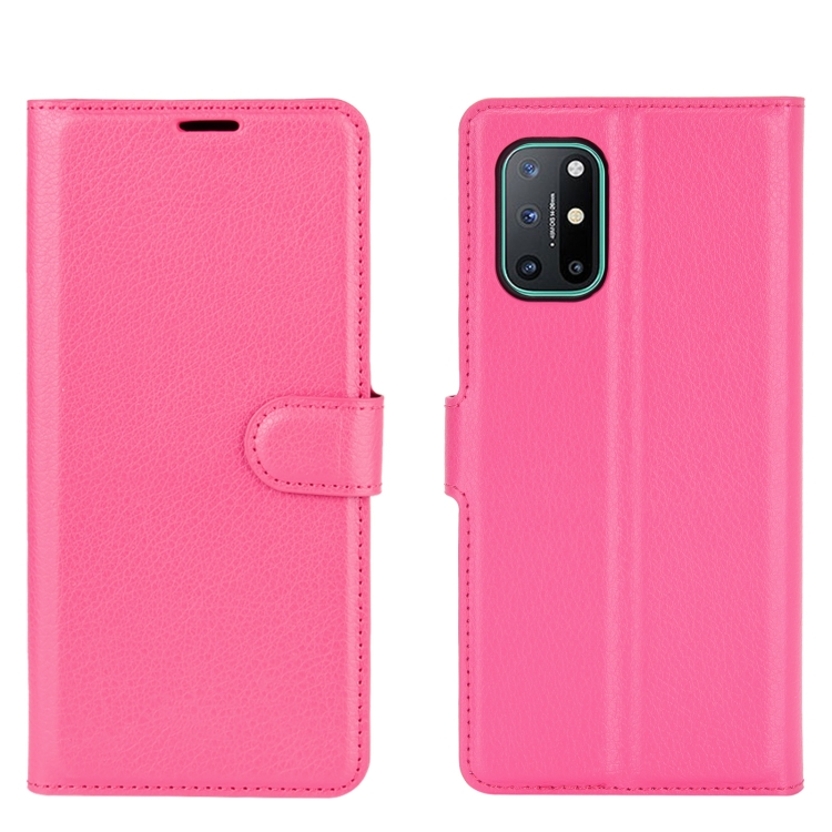LITCHI Wallet huzat OnePlus 8T rózsaszín akciós termékkép 1