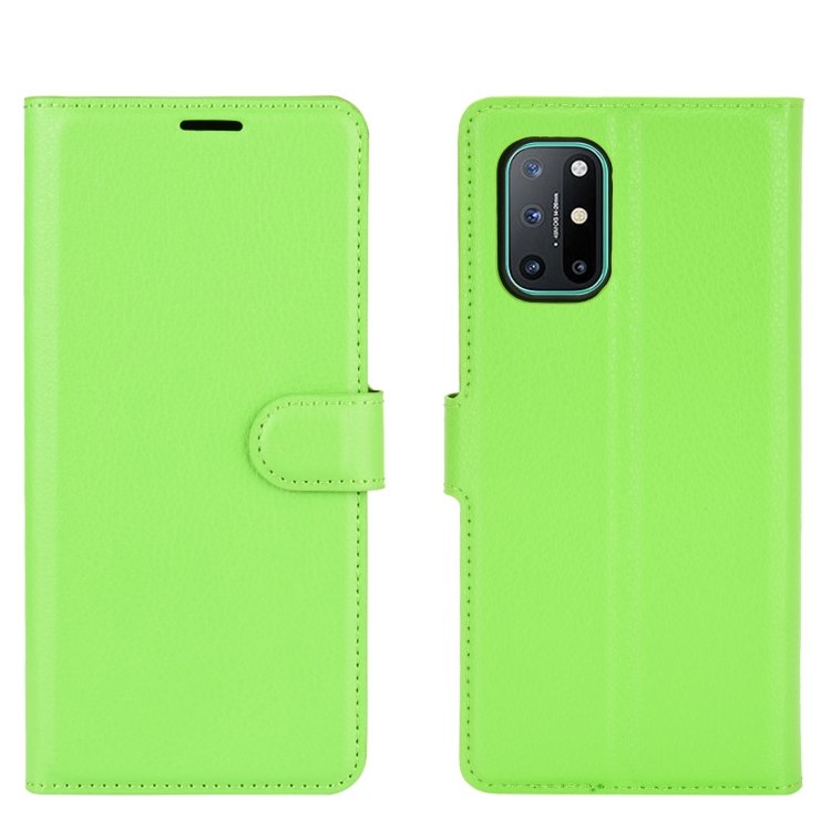 LITCHI Pénztárca huzat OnePlus 8T zöld akciós termékkép 1
