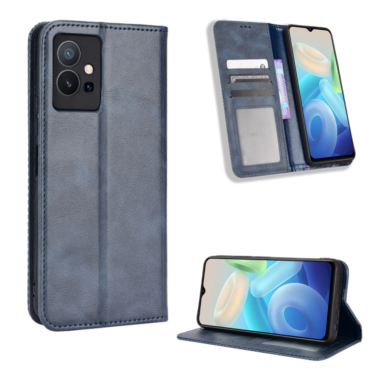BUSINESS pénztárcavédő Vivo Y55 5G kék termék 2. képe
