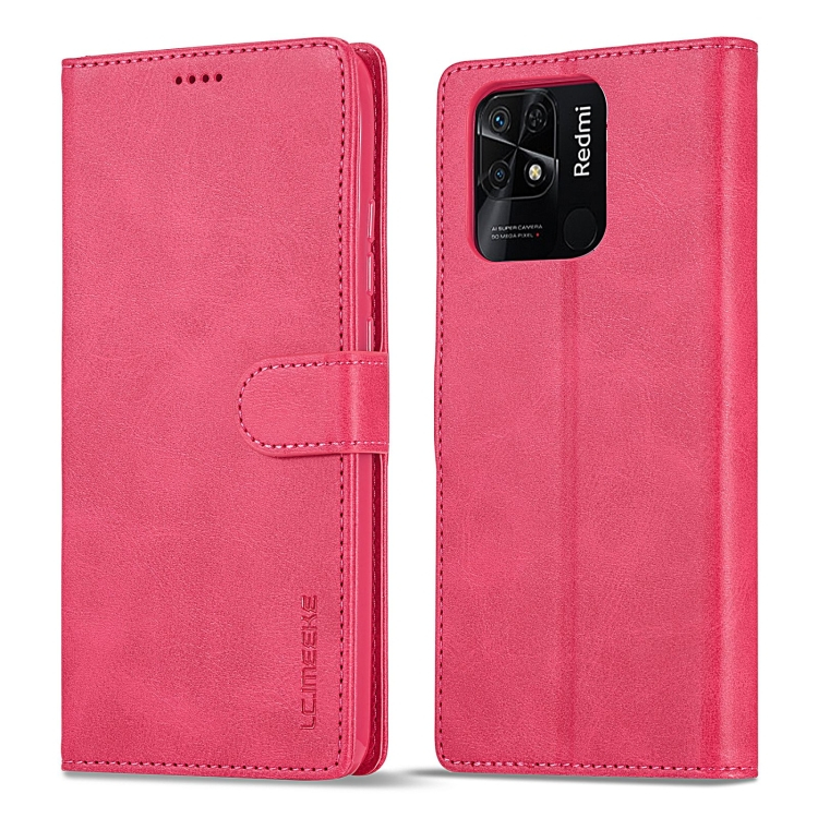 IMEEKE Wallet tok Xiaomi Redmi 10C rózsaszín akciós termékkép 1