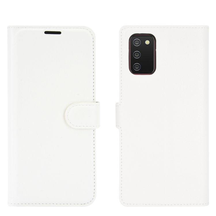 LITCHI Wallet fedél Samsung Galaxy A02s fehér akciós termékkép 1