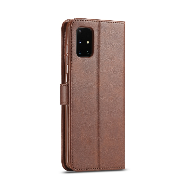 IMEEKE Wallet tok Samsung Galaxy A41 sötétbarna termék 2. képe