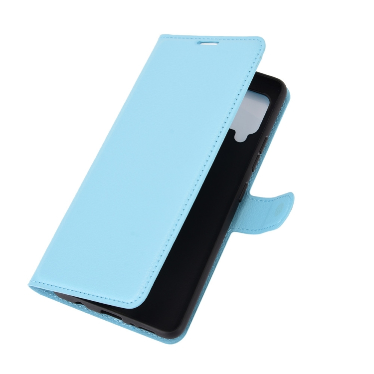 LITCHI Wallet tok Samsung Galaxy A42 5G kék termék 2. képe