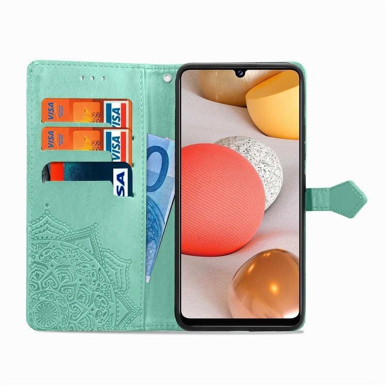 ART Peňaženkový fedél Samsung Galaxy A42 5G ORNAMENT zöld termék 2. képe