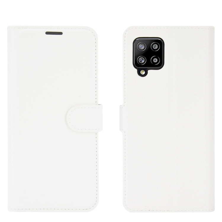 LITCHI Wallet tok Samsung Galaxy A42 5G fehér akciós termékkép 1