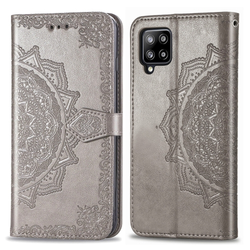 ART Pénztárca borító Samsung Galaxy A42 5G ORNAMENT szürke akciós termékkép 1