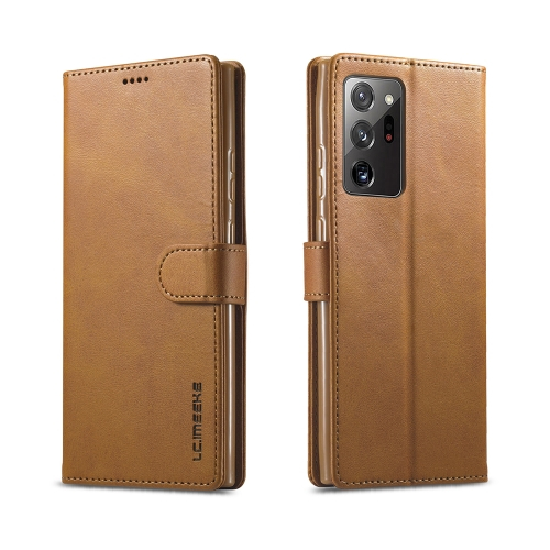 IMEEKE Wallet tok Samsung Galaxy Note 20 világosbarna akciós termékkép 1