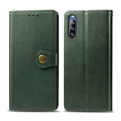 LEATHER BUCKLE Pénztárca Sony Xperia L4 zöld akciós termékkép 1