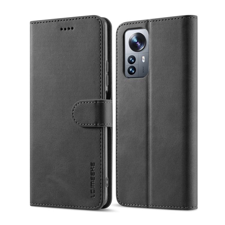 IMEEKE Wallet tok Xiaomi 12 Pro fekete akciós termékkép 1