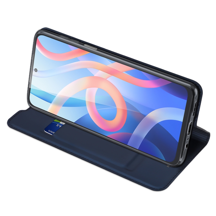 DUX Wallet tok Xiaomi Poco M4 Pro 5G / Redmi Note 11S 5G kék termék 2. képe