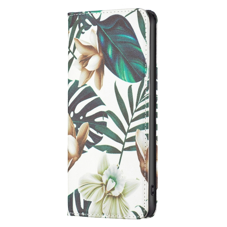 ART pénztárca huzat Xiaomi Redmi 10C GREEN LEAVES akciós termékkép 1