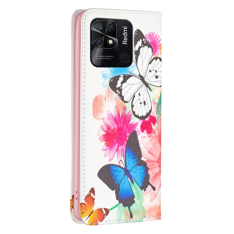 ART pénztárca huzat Xiaomi Redmi 10C BUTTERFLIES termék 2. képe