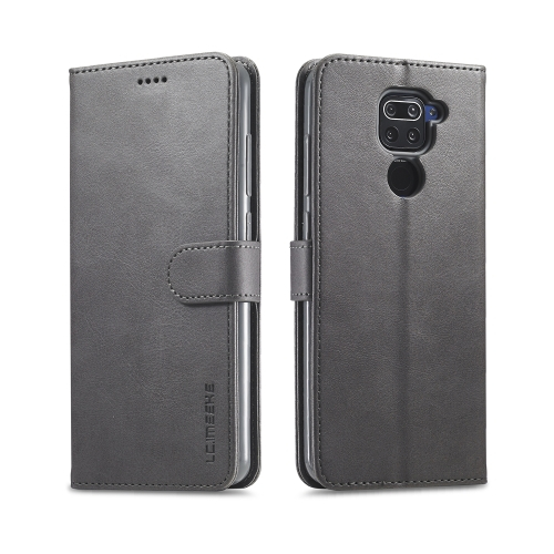 IMEEKE Wallet tok Xiaomi Redmi Note 9 szürke akciós termékkép 1