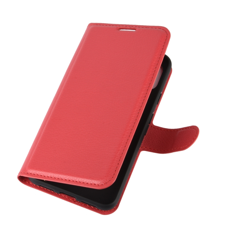 LITCHI Wallet borító Google Pixel 4a 5G piros termék 2. képe