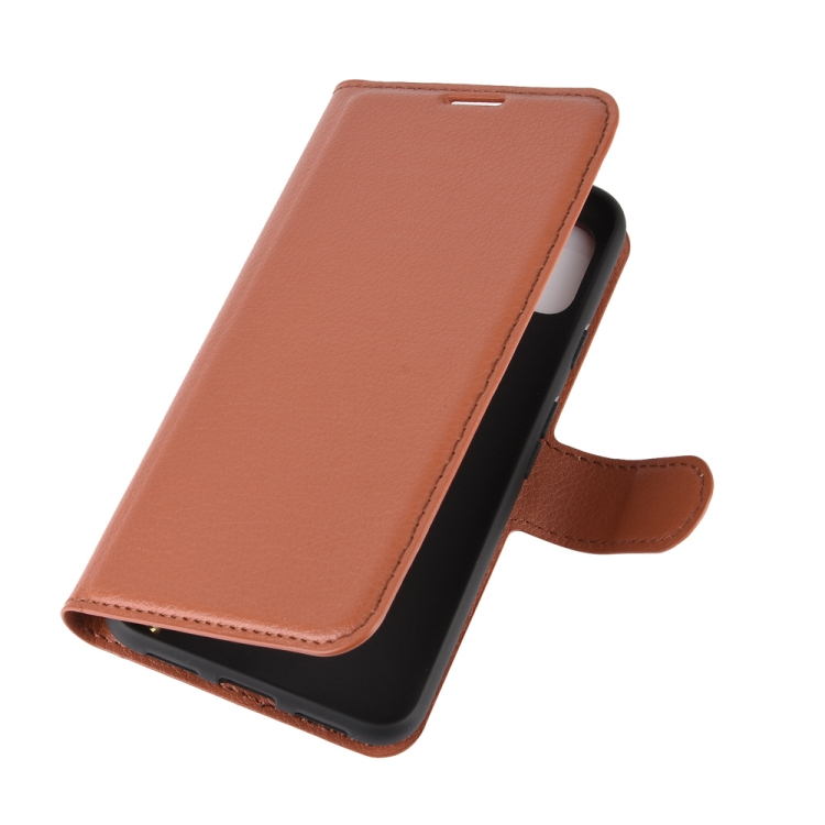 LITCHI Wallet borító Google Pixel 4a 5G barna termék 2. képe