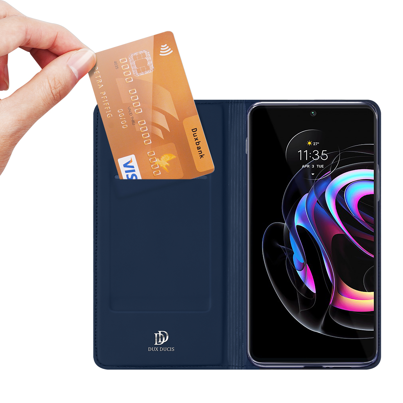 DUX pénztárcavédő Motorola Edge 20 Pro kék termék 2. képe