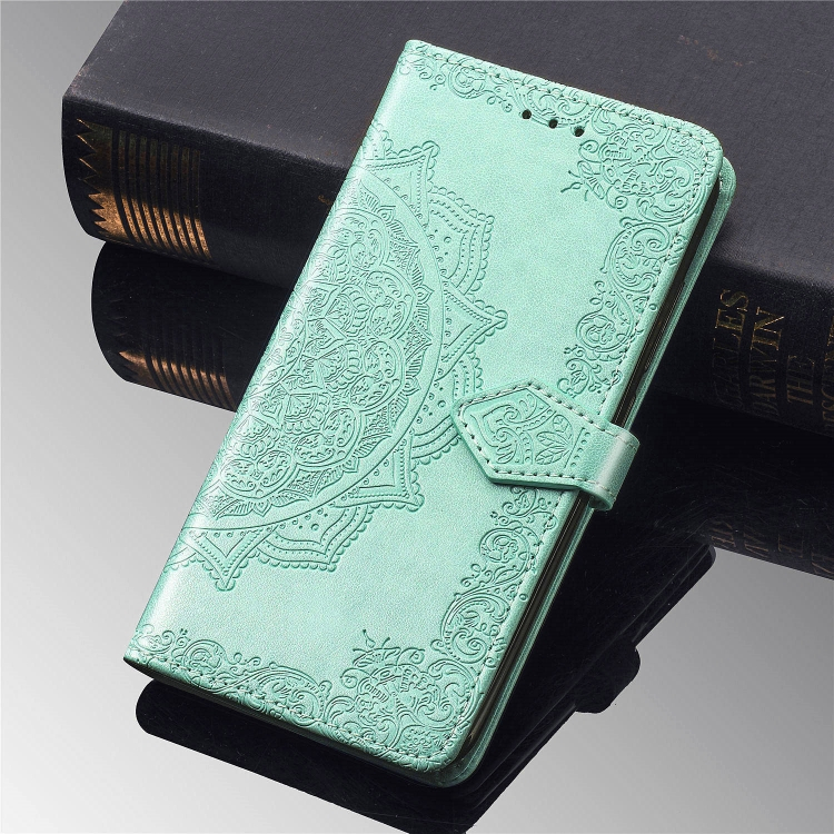 ART Pénztárca borító Motorola Moto E6S ORNAMENT zöld termék 2. képe