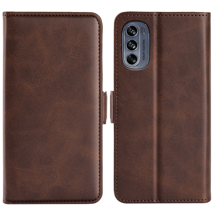SIDE Wallet tok Motorola Moto G62 5G sötétbarna akciós termékkép 1