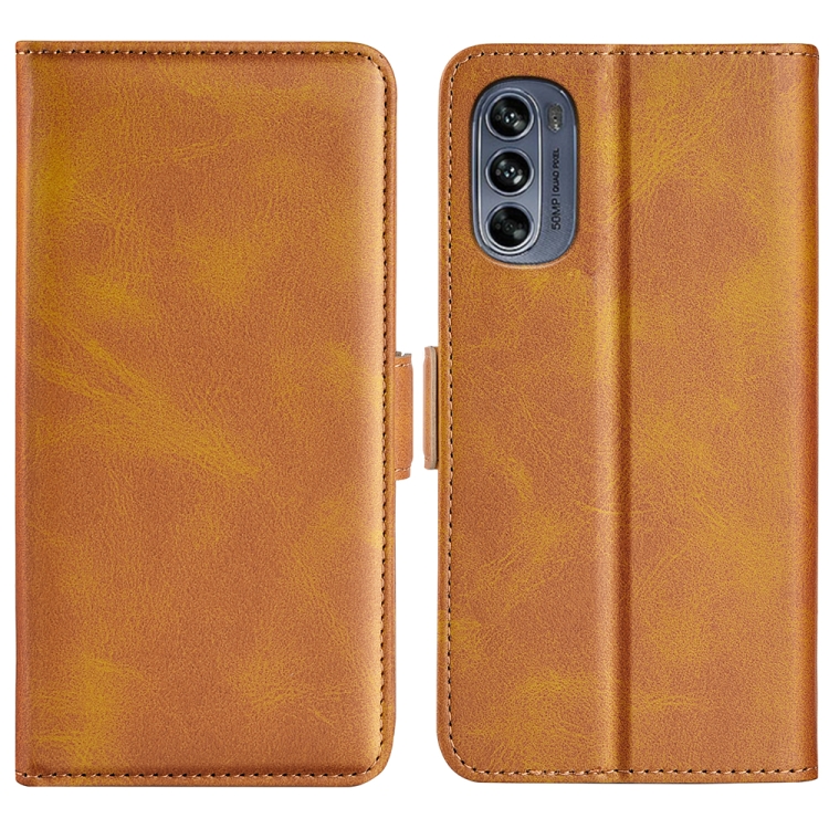 SIDE Wallet tok Motorola Moto G62 5G világosbarna akciós termékkép 1
