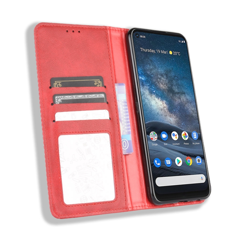 BUSINESS pénztárcavédő Nokia 8.3 piros termék 2. képe