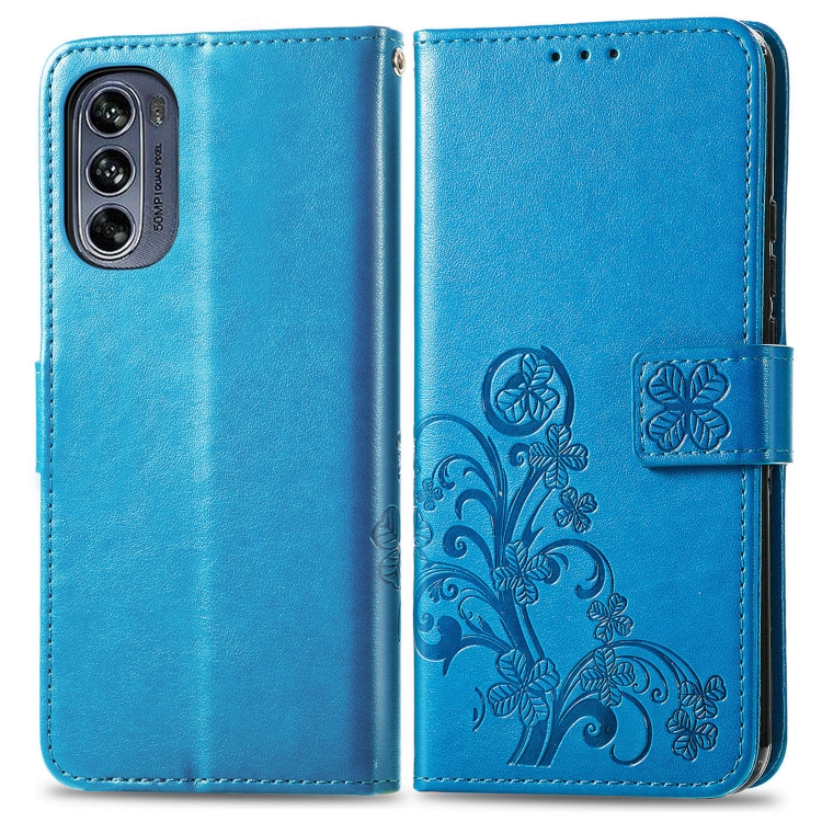 ART pénztárcavédő Motorola Moto G62 5G FLOWERS kék akciós termékkép 1