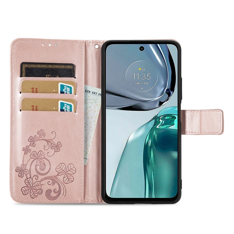 ART pénztárcavédő Motorola Moto G52 FLOWERS világos rózsaszín termék 2. képe