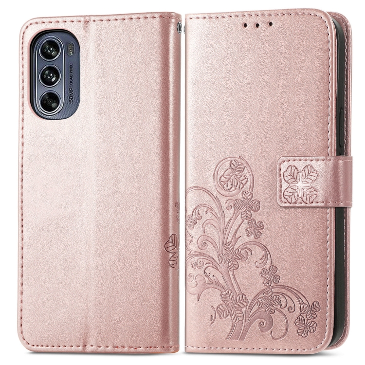 ART pénztárcavédő Motorola Moto G52 FLOWERS világos rózsaszín akciós termékkép 1