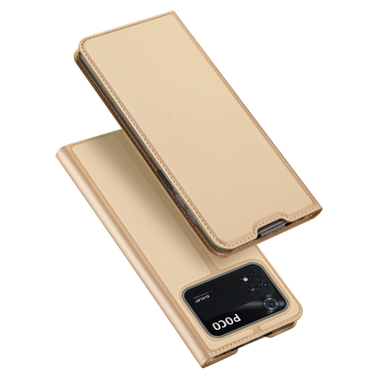 DUX pénztárca borító Xiaomi Poco M4 Pro arany akciós termékkép 1