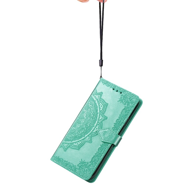ART Peňaženkový fedél Realme 8 5G ORNAMENT zöld termék 2. képe