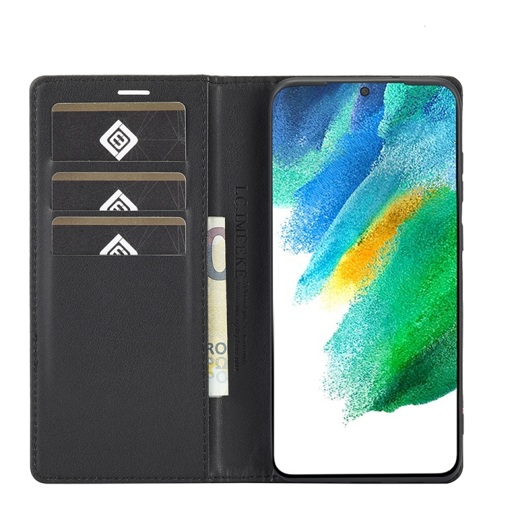 IMEEKE CARBON Wallet tok Samsung Galaxy S21 5G fekete termék 2. képe