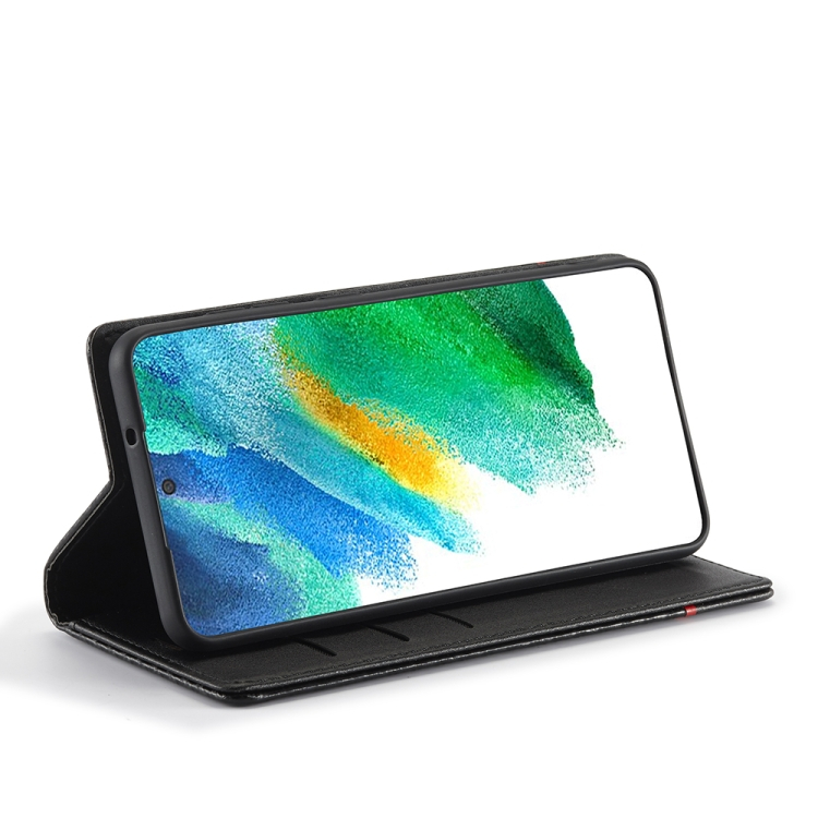 IMEEKE CARBON Wallet tok Samsung Galaxy S21 FE 5G fekete termék 2. képe