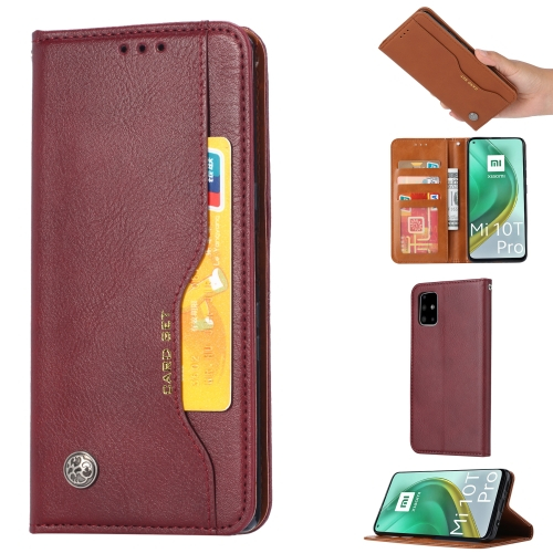 CARD Pénztárca borító Xiaomi Mi 10T / 10T Mi Pro bordó termék 2. képe