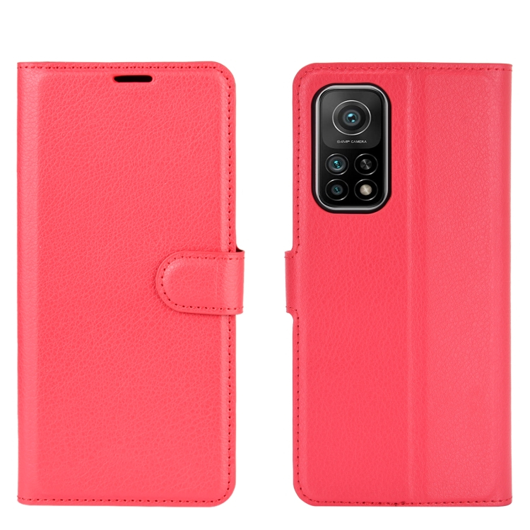 LITCHI Wallet tok Xiaomi Mi 10T / Mi 10T Pro piros akciós termékkép 1