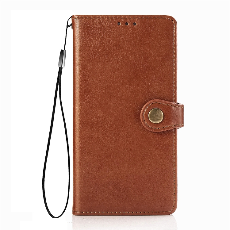 LEATHER BUCKLE Pénztárca Xiaomi Poco X3 NFC / X3 Pro barna akciós termékkép 1