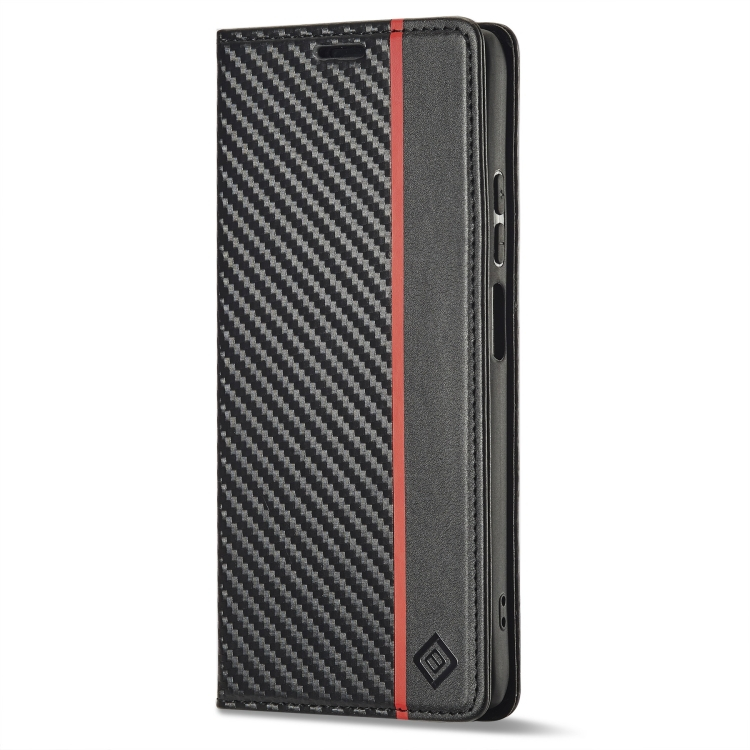 IMEEKE CARBON Wallet tok Xiaomi Poco X4 Pro 5G fekete termék 2. képe