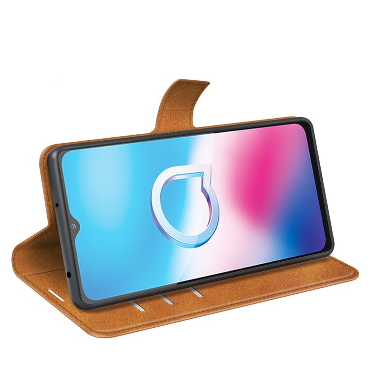 Pénztárca tok Alcatel 1S 2021 / 3L 2021 világosbarna termék 2. képe