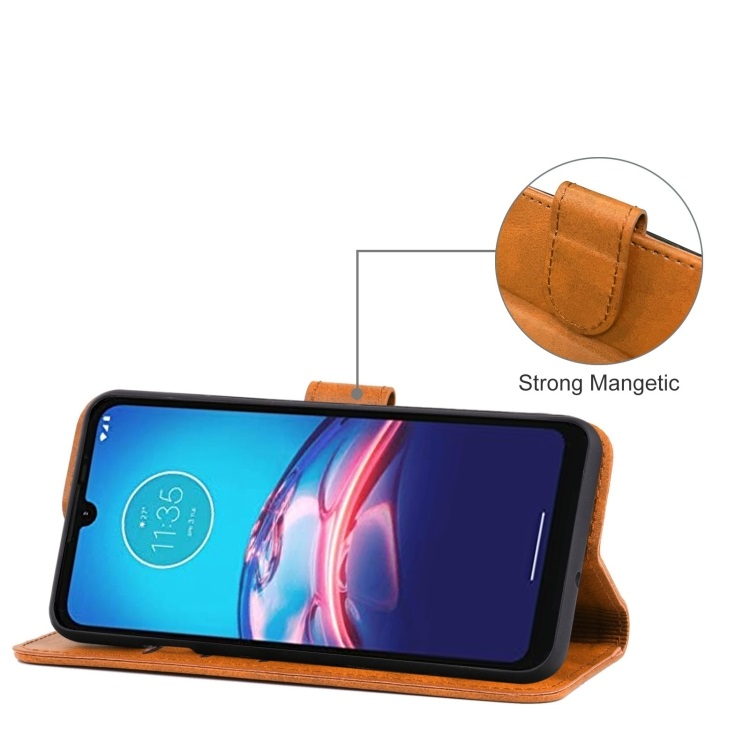 Motorola Moto E6i pénztárca tok barna termék 2. képe