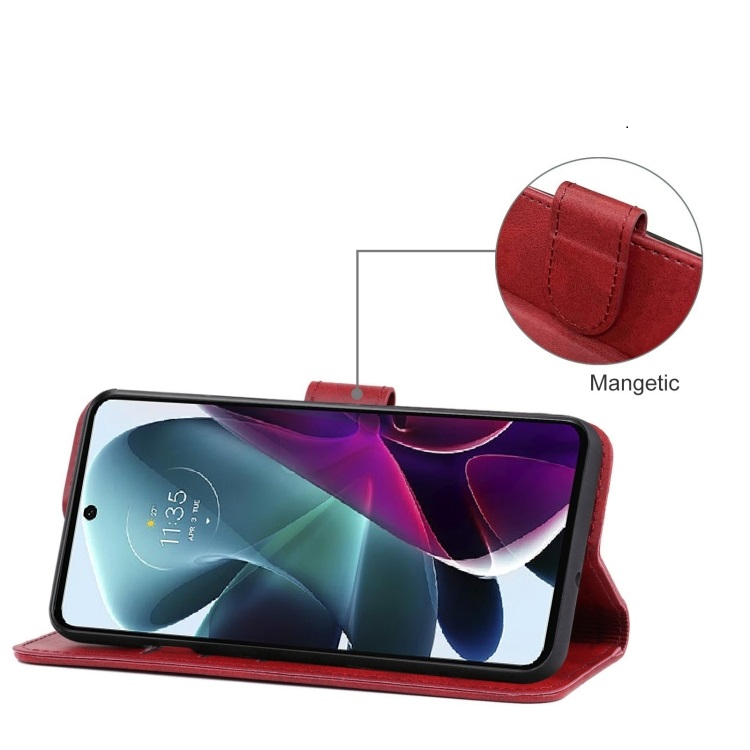 Pénztárca tok Motorola Moto G200 5G piros termék 2. képe