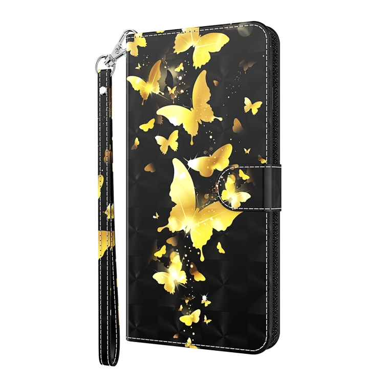 ART Pénztárcahuzat Motorola Moto E22 / E22i GOLD EN BUTTERFLY termék 2. képe