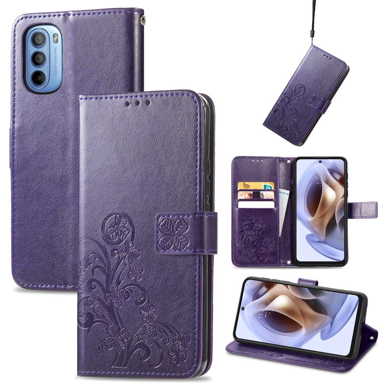 ART pénztárcavédő Motorola Moto G31 / G41 FLOWERS lila termék 2. képe