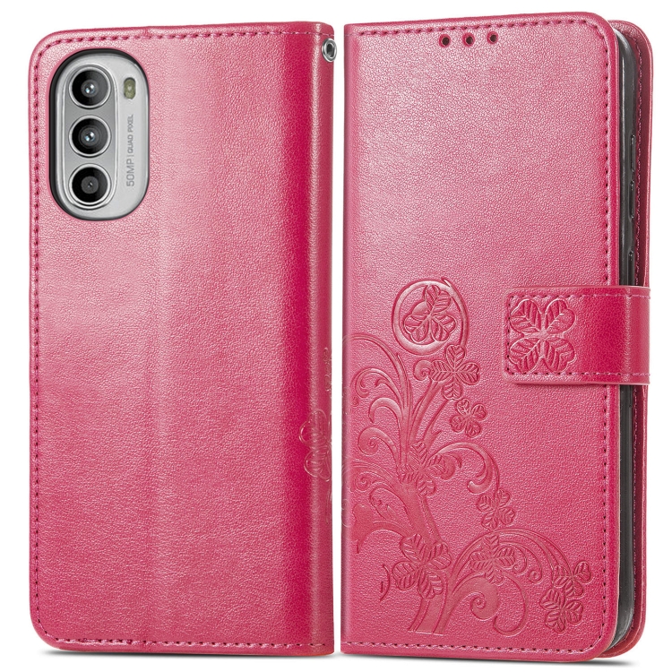 ART pénztárcavédő Motorola Moto G42 FLOWERS sötét rózsaszín akciós termékkép 1