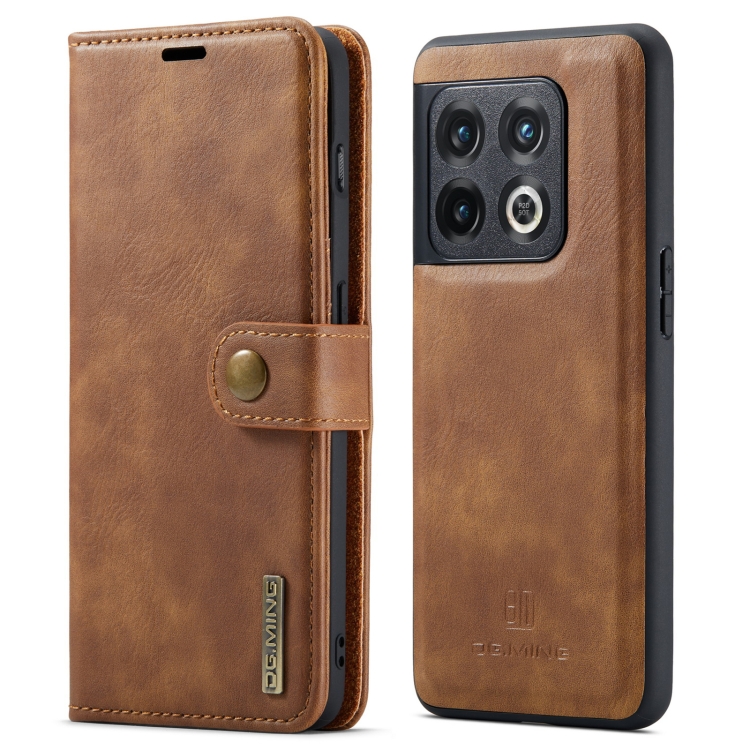 DG.MING Wallet tok 2in1 OnePlus 10 Pro 5G barna akciós termékkép 1