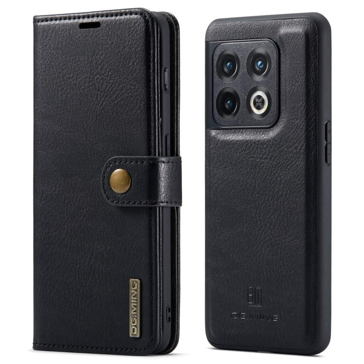 DG.MING Wallet tok 2in1 OnePlus 10 Pro 5G fekete akciós termékkép 1