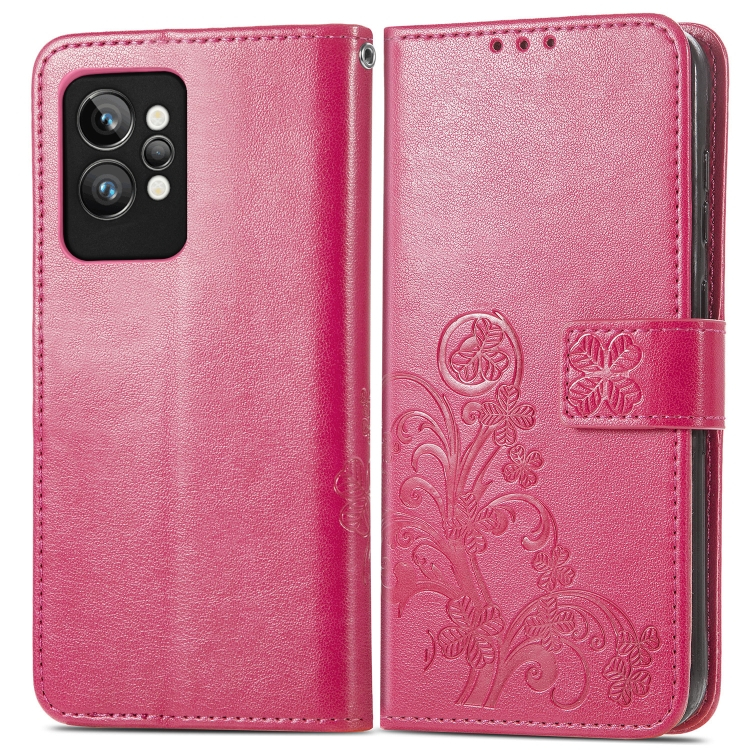 ART Wallet tok Realme GT2 Pro FLOWERS sötét rózsaszín akciós termékkép 1