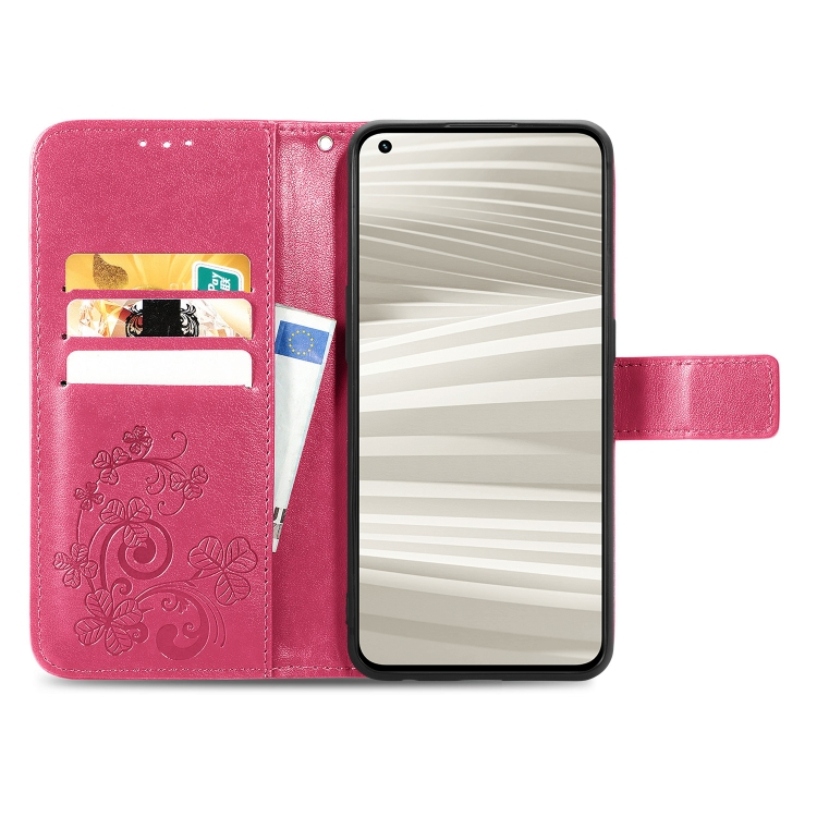 ART Wallet tok Realme GT2 Pro FLOWERS sötét rózsaszín termék 2. képe
