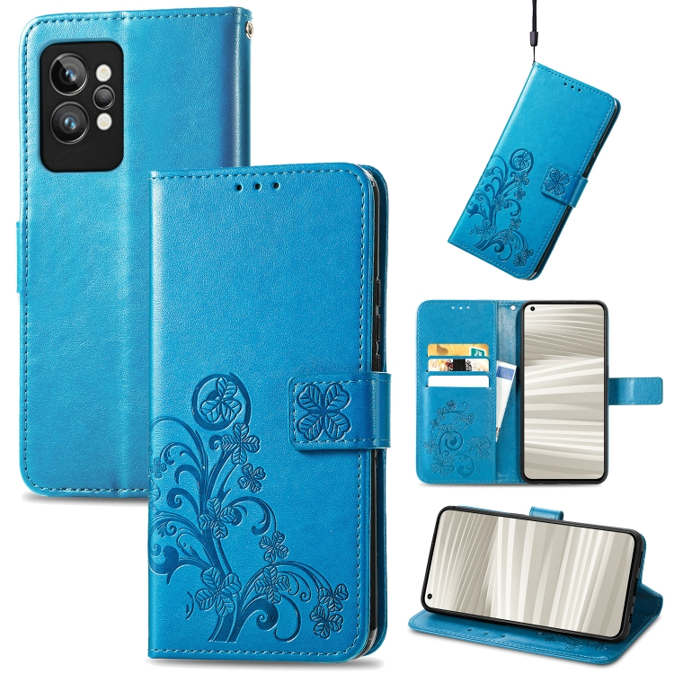 ART Wallet tok Realme GT2 Pro FLOWERS kék termék 2. képe