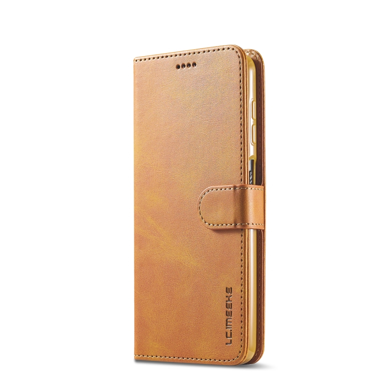 IMEEKE Wallet tok Samsung Galaxy M53 5G világosbarna termék 2. képe