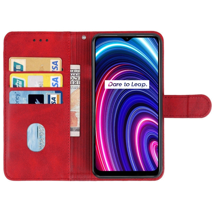 SMOOTH Wallet tok Realme C25Y piros termék 2. képe