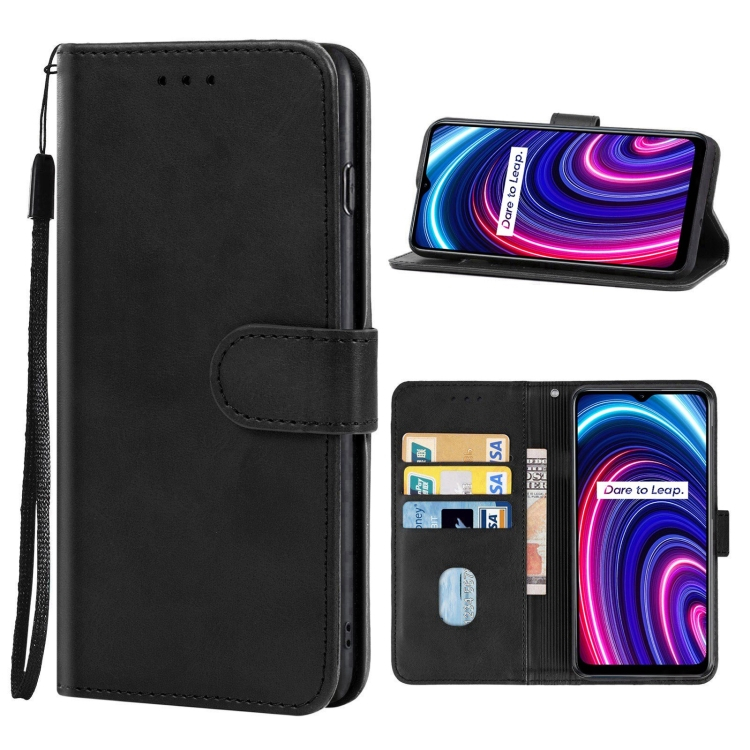 SMOOTH Wallet tok Realme C25Y fekete termék 2. képe