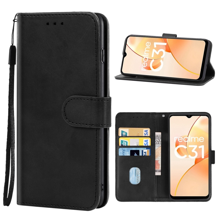 SMOOTH Wallet tok Realme C31 fekete termék 2. képe